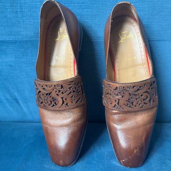 Christian Louboutin Cognac Loafers - Picture 3 of 9